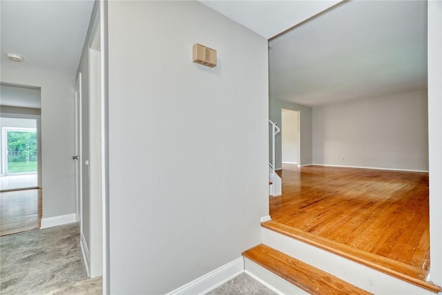 54 Hillary Dr, Chili, NY 14624 - staircase featuring baseboards