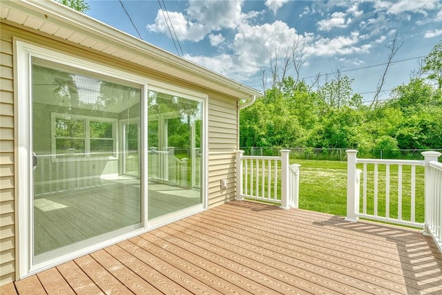 54 Hillary Dr, Chili, NY 14624 - deck featuring view of wooded area
