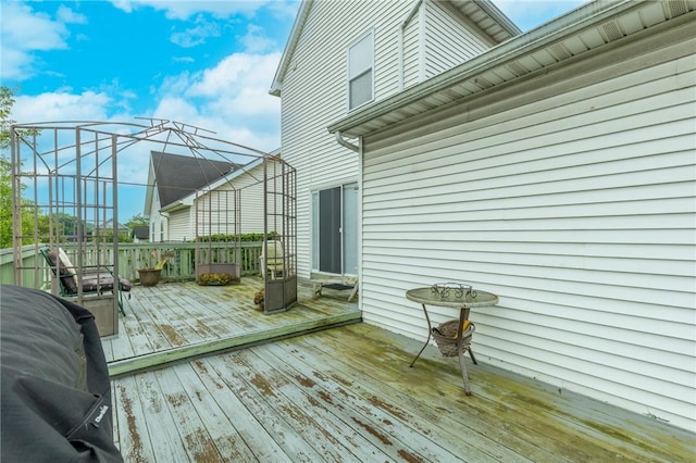 286 Troup St, Rochester, NY 14608 - view of wooden terrace