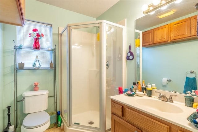 286 Troup St, Rochester, NY 14608 - bathroom with a stall shower, vanity, and toilet