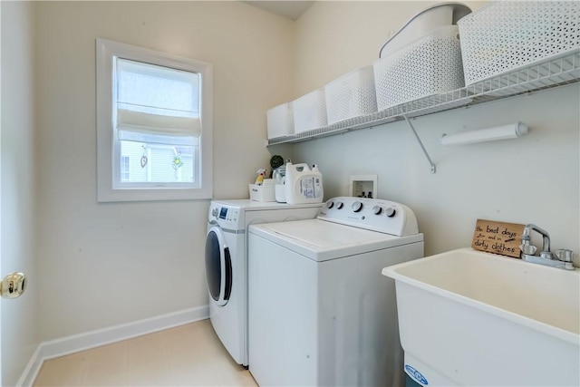 863 Rolins Run, Webster, NY 14580 - laundry room featuring separate washer and dryer and baseboards