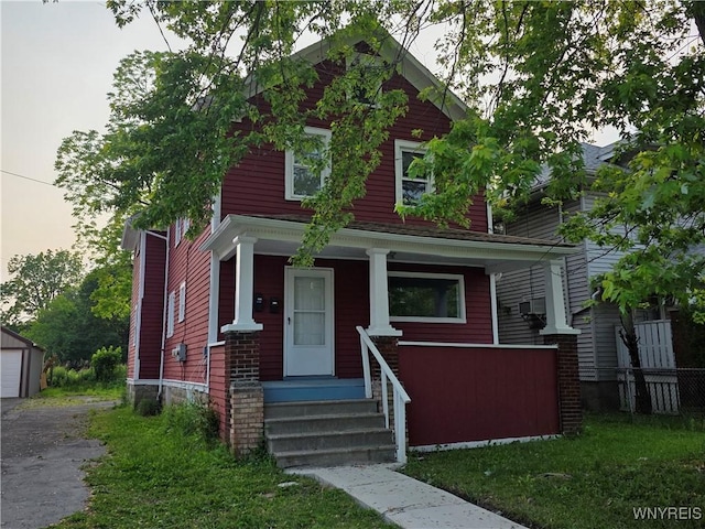 1618 16th St, Niagara Falls, NY 14305 - view of front of house featuring covered porch