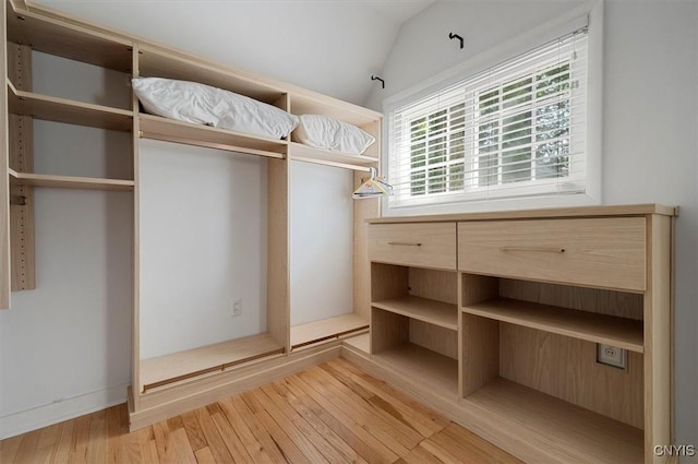 53 University Ave, Hamilton, NY 13346 - spacious closet with light wood-style floors and lofted ceiling