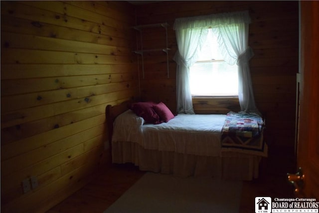 6615 Java Lake Rd, Arcade, NY 14009 - bedroom featuring wooden walls