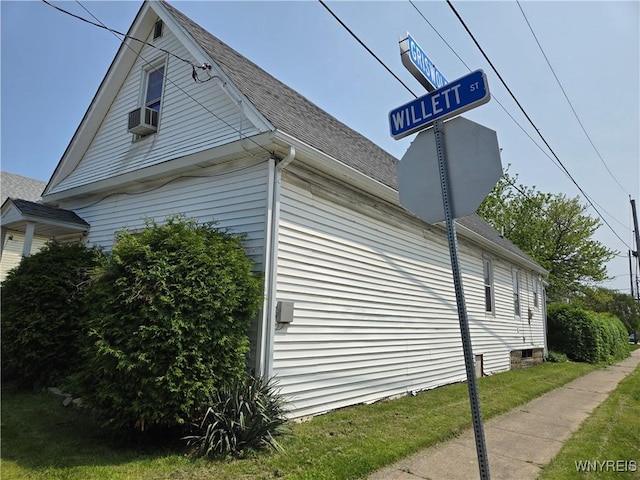 465 Willett St, Buffalo, NY 14206 - view of property exterior with roof with shingles and cooling unit