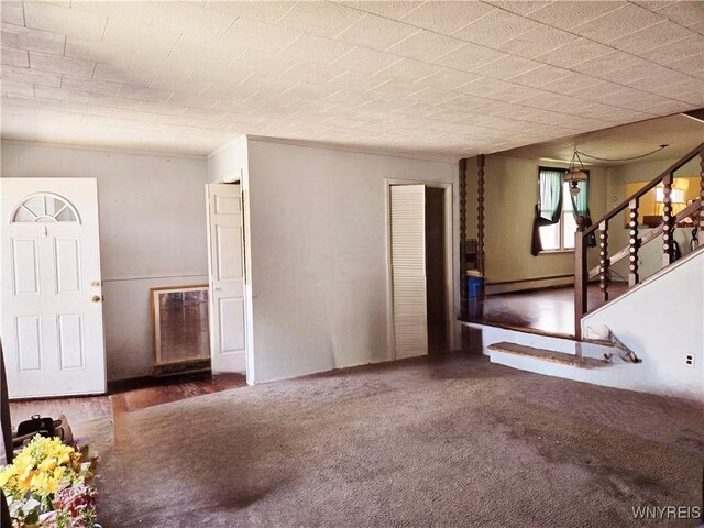 465 Willett St, Buffalo, NY 14206 - unfurnished living room featuring stairway