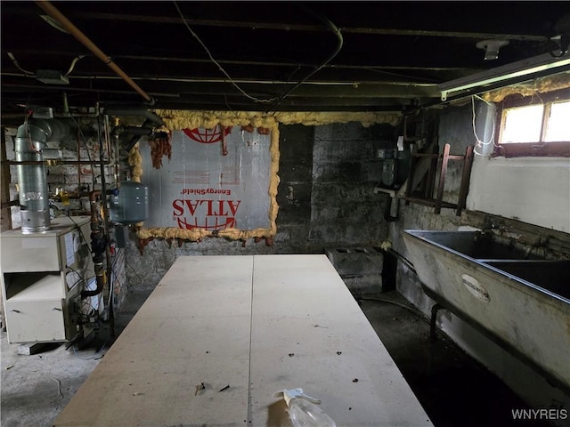 465 Willett St, Buffalo, NY 14206 - basement featuring a heating unit