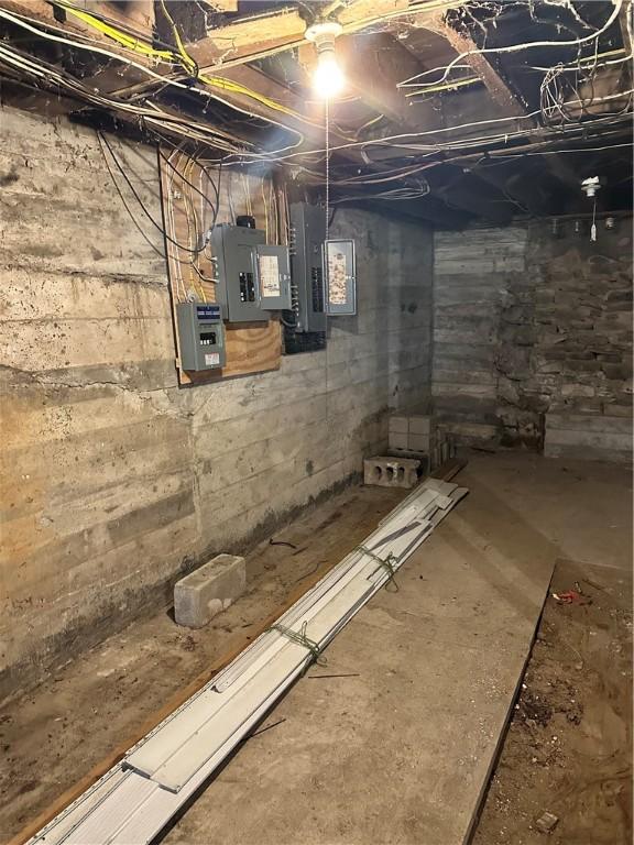 6956 E Washington St, Bath, NY 14810 - unfinished basement with electric panel