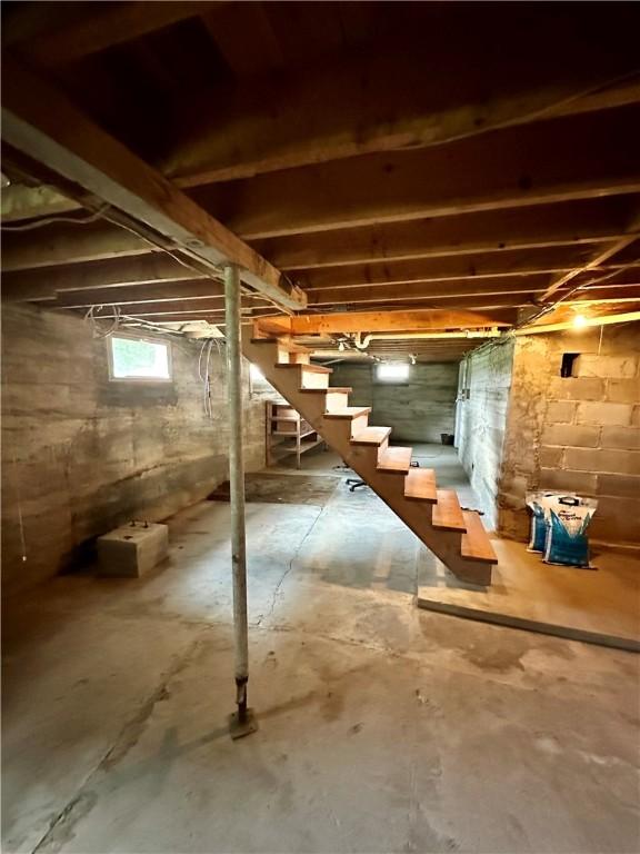 6956 E Washington St, Bath, NY 14810 - below grade area with stairs