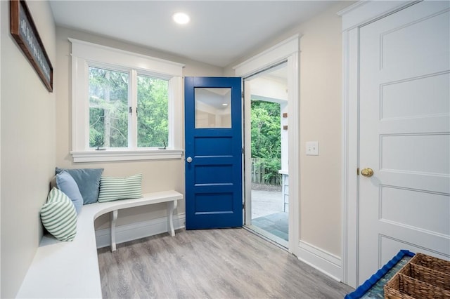 40 Washington Rd, Pittsford, NY 14534 - entryway featuring light wood-style flooring, baseboards, and recessed lighting