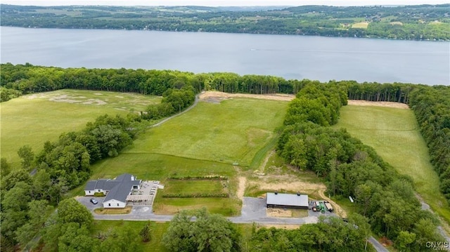 4500 W Lake Rd, Niles, NY 13152 - aerial view of sparsely populated area featuring a large body of water