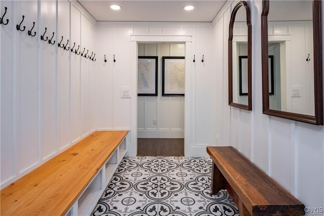 4500 W Lake Rd, Niles, NY 13152 - mudroom featuring a decorative wall and recessed lighting