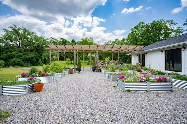 4500 W Lake Rd, Niles, NY 13152 - view of community featuring a garden and a pergola