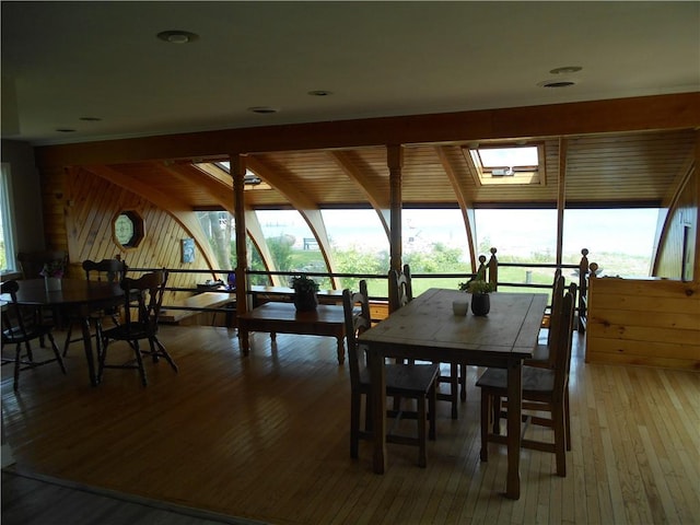 4700 W Lake Rd, Fleming, NY 13021 - dining space with light wood-type flooring