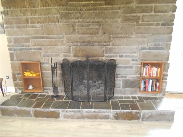 4700 W Lake Rd, Fleming, NY 13021 - detailed view of a fireplace with raised hearth