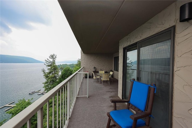 135 Cliffside Dr, South Bristol, NY 14424 - balcony featuring a water view