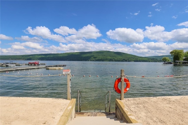 135 Cliffside Dr, South Bristol, NY 14424 - dock area featuring a water view