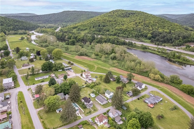 39 Middle St, Hancock, NY 13756 - aerial overview of property's location featuring mountains and a forest