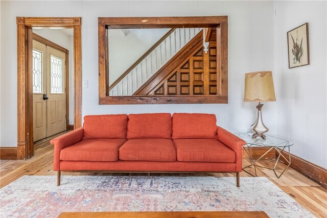 39 Middle St, Hancock, NY 13756 - living room with wood finished floors and baseboards