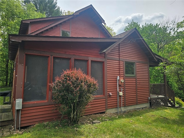 139 Pheasant Run Rd, Middlefield, NY 13326 - view of home's exterior with a yard