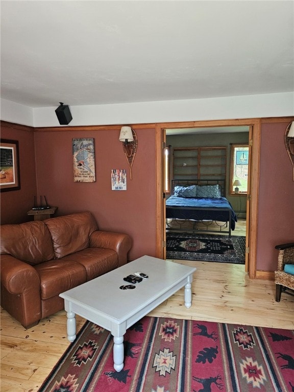 139 Pheasant Run Rd, Middlefield, NY 13326 - living area with wood finished floors