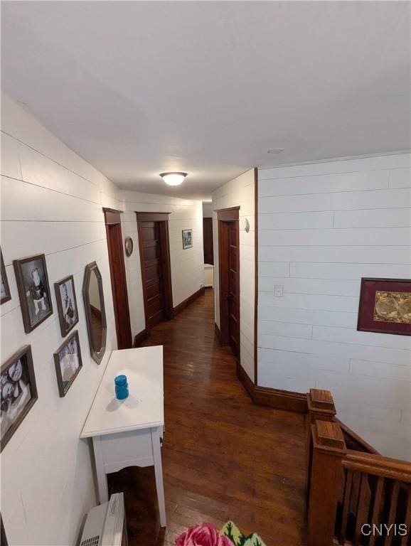 2976 Cataract St, Denmark, NY 13626 - hall featuring dark wood-style floors and baseboards