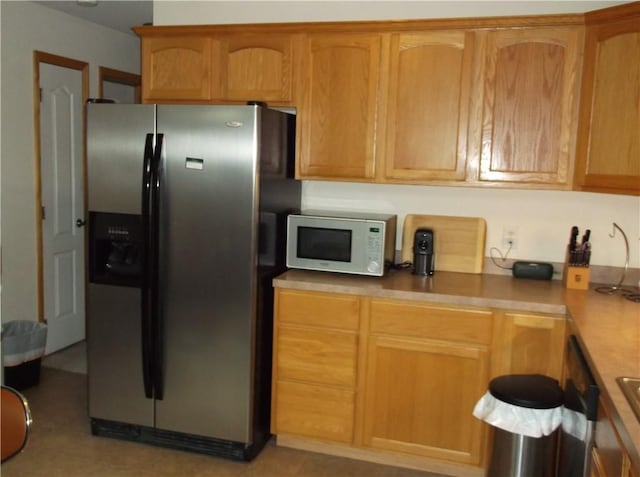 24780 State Highway 206, Colchester, NY 13755 - kitchen featuring stainless steel fridge and white microwave