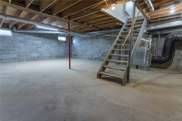 4 Division St, Van Buren, NY 13027 - unfinished below grade area with stairs