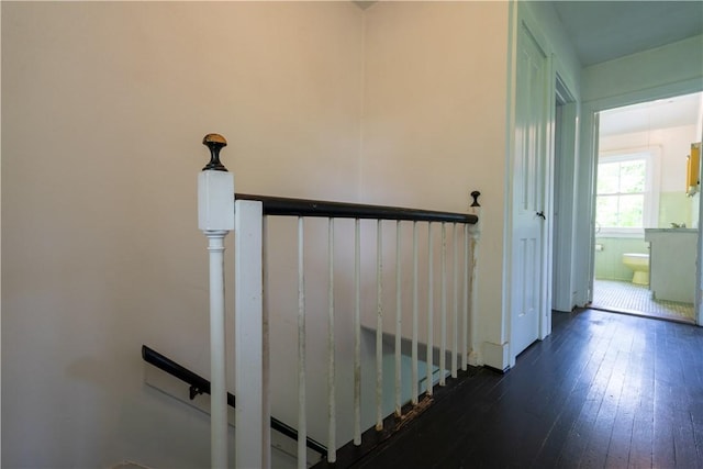 1516 Lake Rd, Webster, NY 14580 - stairway featuring hardwood / wood-style flooring