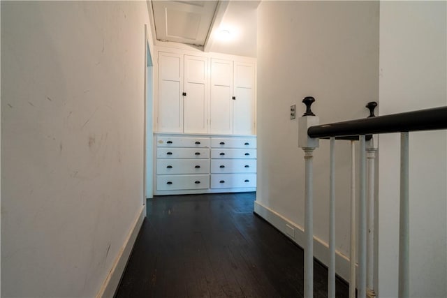 1516 Lake Rd, Webster, NY 14580 - hallway with dark wood finished floors and baseboards