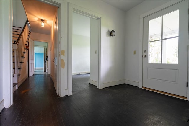 1516 Lake Rd, Webster, NY 14580 - entrance foyer featuring dark wood-type flooring and baseboards