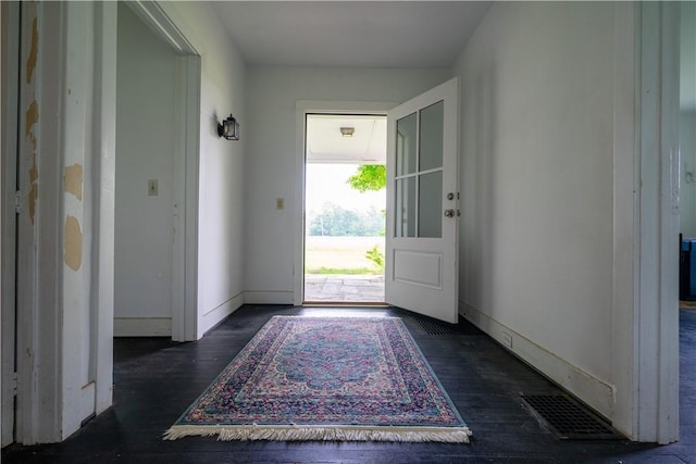 1516 Lake Rd, Webster, NY 14580 - foyer entrance featuring dark wood finished floors and baseboards