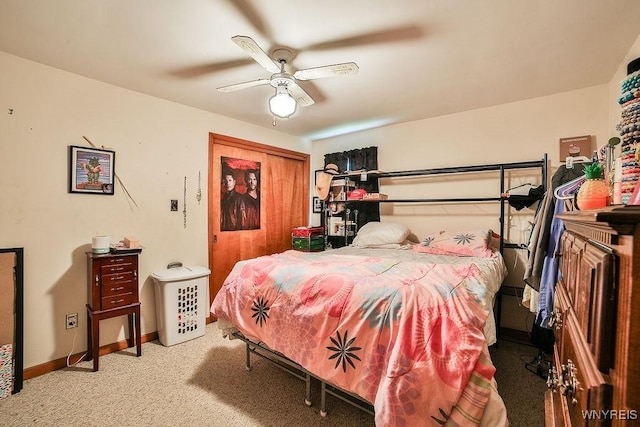 102 Wellworth Pl, Cheektowaga, NY 14225 - carpeted bedroom with baseboards and ceiling fan