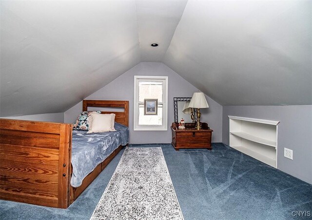1615 Cortland St, Deruyter, NY 13052 - carpeted bedroom with lofted ceiling