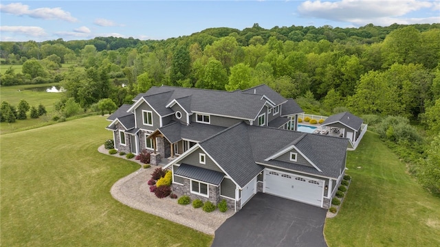 1915 Factors Walk, West Bloomfield, NY 14475 - view of subject property with a forest and a large body of water