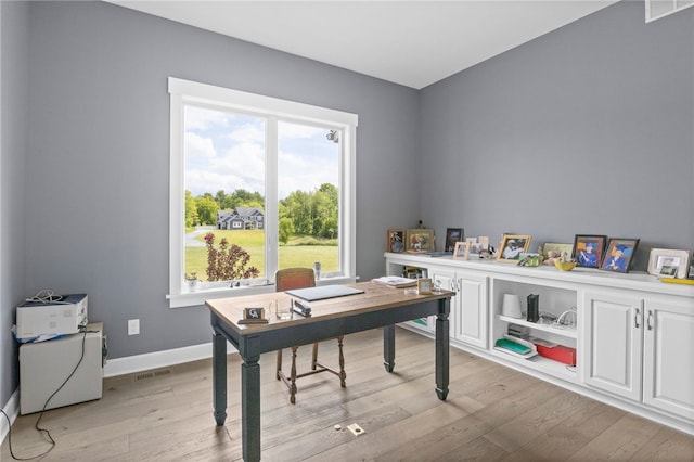 1915 Factors Walk, West Bloomfield, NY 14475 - office area with light wood-style floors and baseboards