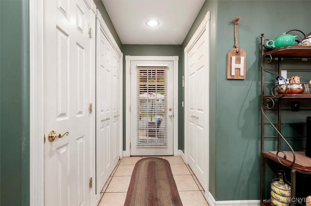26 Utica St, Kirkland, NY 13323 - entryway featuring baseboards, light tile patterned floors, and recessed lighting