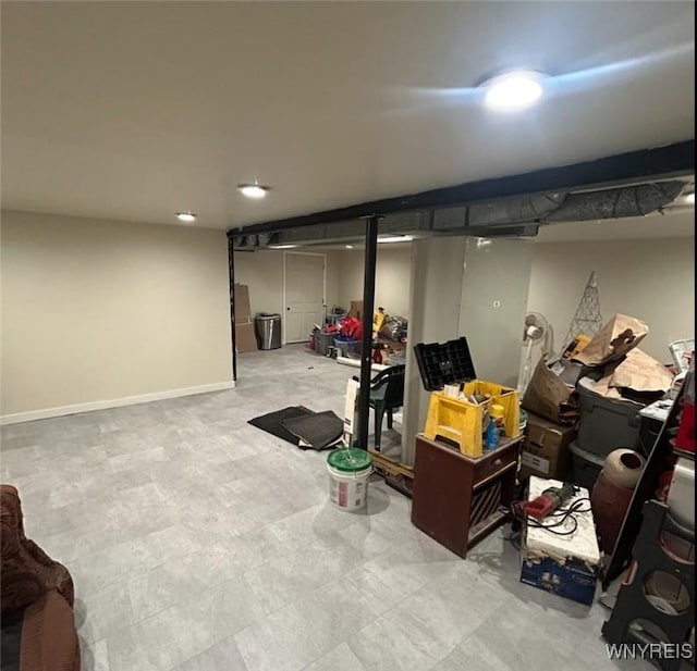 340 Martha Ave, Buffalo, NY 14215 - finished basement featuring baseboards