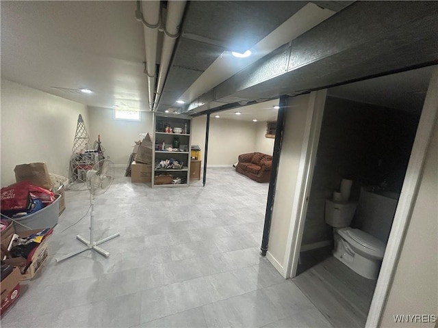 340 Martha Ave, Buffalo, NY 14215 - below grade area with baseboards