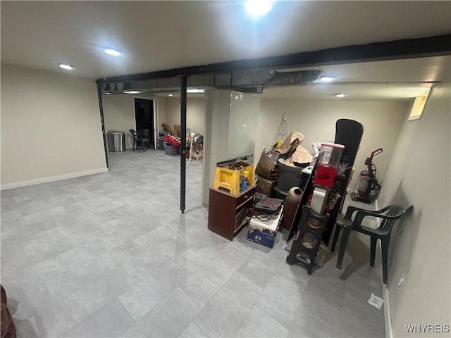 340 Martha Ave, Buffalo, NY 14215 - finished basement featuring baseboards
