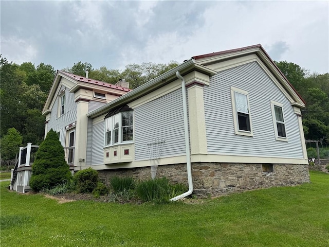 1604 Moland Rd, Alfred, NY 14803 - view of home's exterior featuring a yard