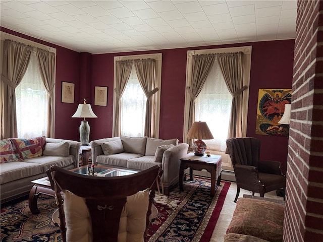 1604 Moland Rd, Alfred, NY 14803 - living room featuring a baseboard radiator