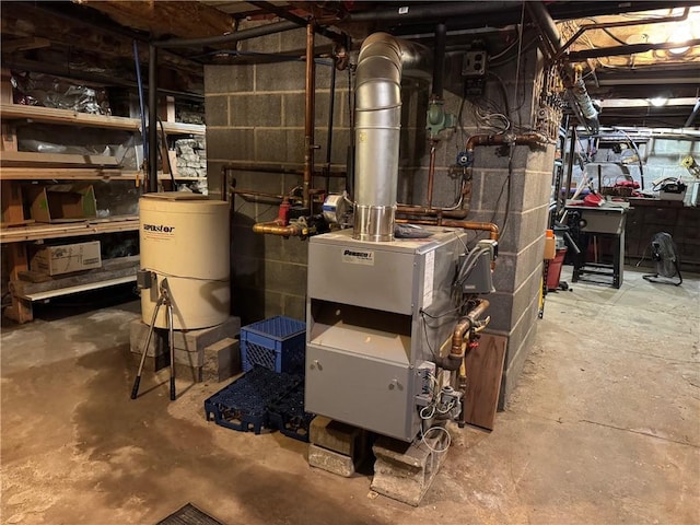1604 Moland Rd, Alfred, NY 14803 - utility room featuring water heater
