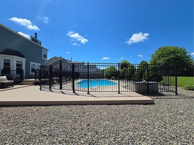 4982 Alfred Dr, Clay, NY 13090 - view of swimming pool featuring a wooden deck