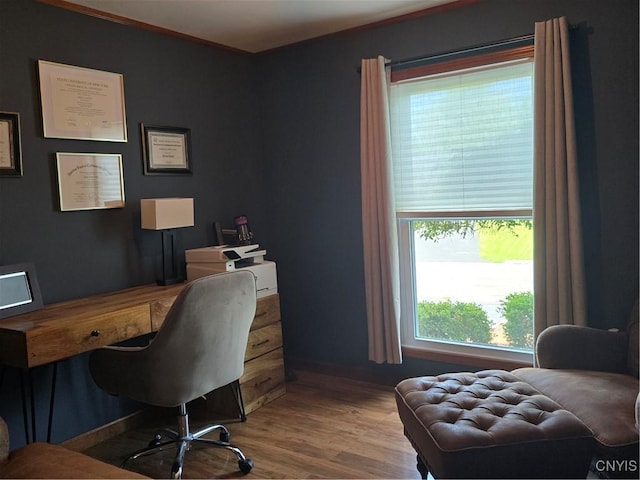 4982 Alfred Dr, Clay, NY 13090 - home office with wood finished floors