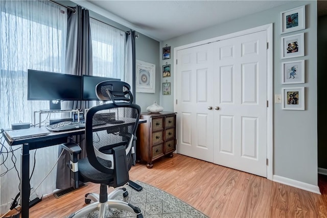 503 Valley Creek Rd, Gates, NY 14624 - home office with wood finished floors