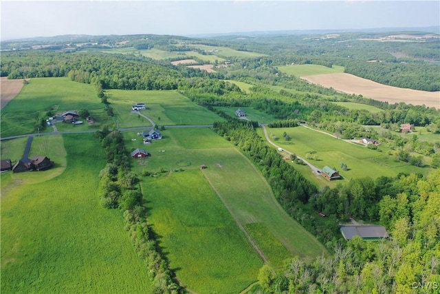 7294 Chase Rd, Pompey, NY 13063 - aerial view of property and surrounding area with rural landscape