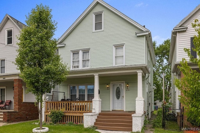 2238 Independence Ave, Niagara Falls, NY 14301 - traditional style home with a porch