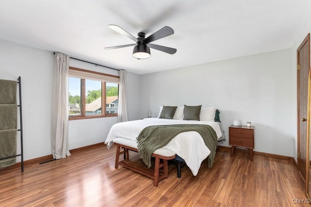 4292 Persimmon, Clay, NY 13090 - bedroom featuring light wood-style floors, baseboards, and a ceiling fan