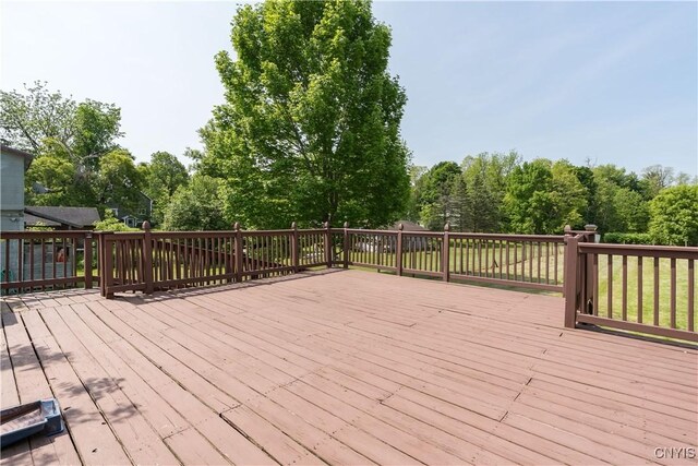 25 Waid St, Gouverneur, NY 13642 - view of wooden deck